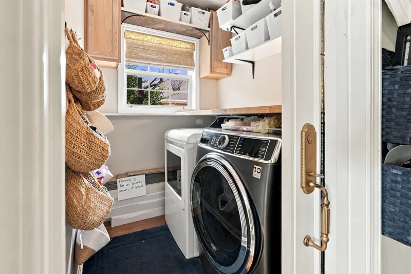 First-floor laundry room