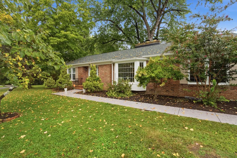 Front of the house and the front walk