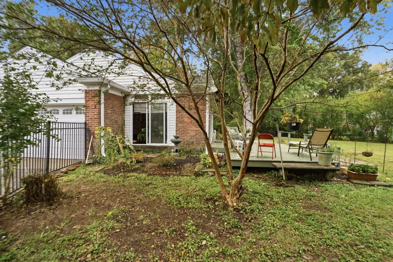 Back of the house with the deck