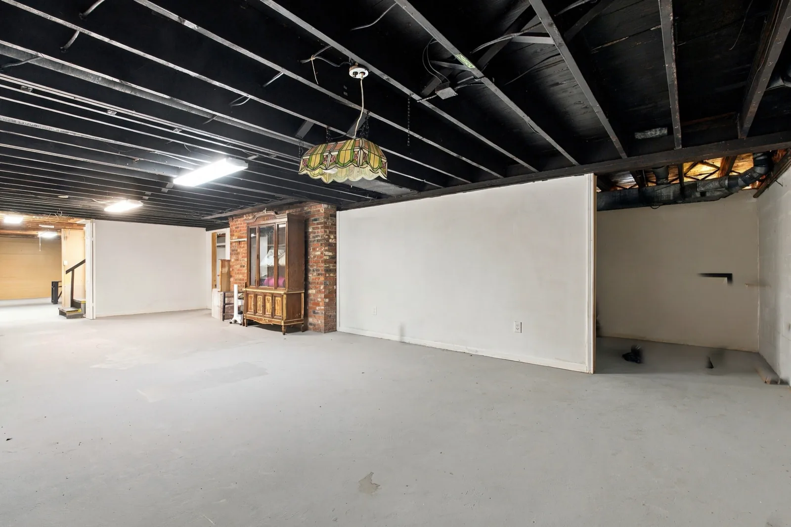 The unfinished basement